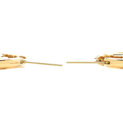 Louis Vuitton Metal Louise Hoop Earrings Gold 3 of 6