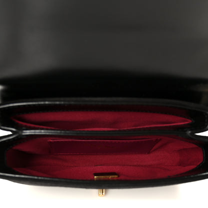 Chanel Shiny Calfskin Quilted Suede Goatskin Mini Messenger Black 5 of 10