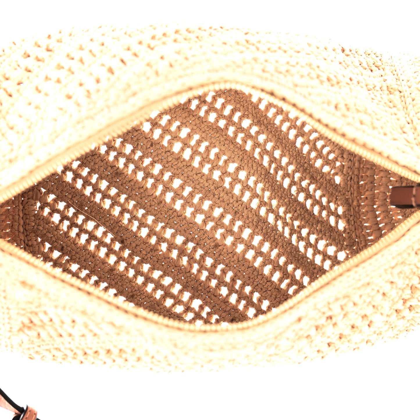 Raffia Paula's Ibiza Bracelet Pouch Natural Brown
