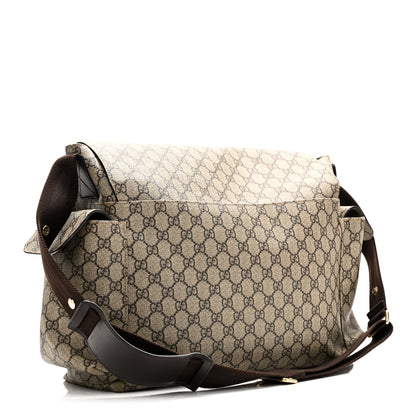 Gucci GG Plus Monogram Messenger Diaper Bag Dark Brown 3 of 10