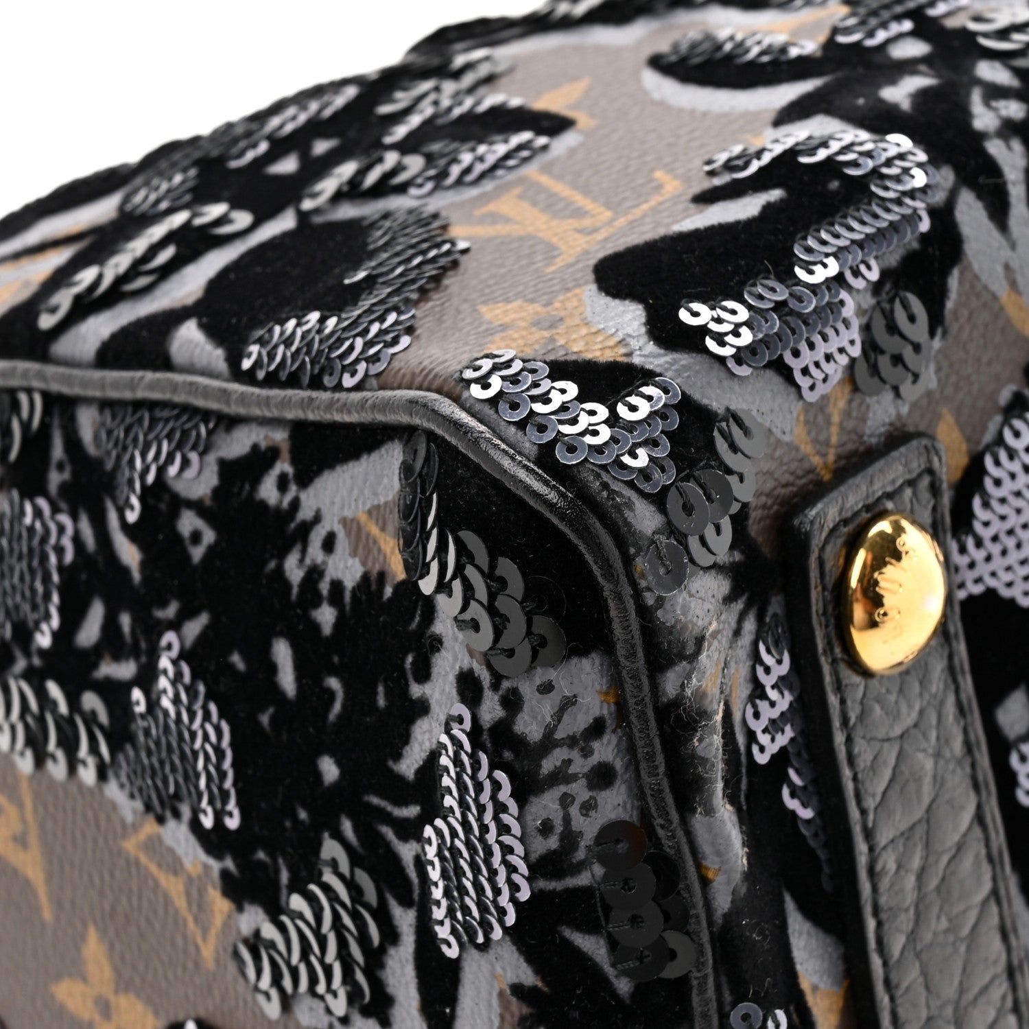 Louis Vuitton Monogram Fleur De Jais Sequins Speedy 30 10 of 11