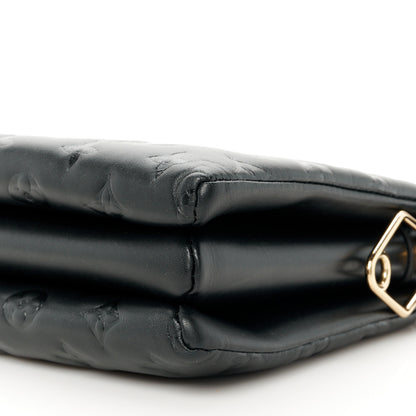 Louis Vuitton Lambskin Embossed Monogram Coussin PM Black 11 of 11