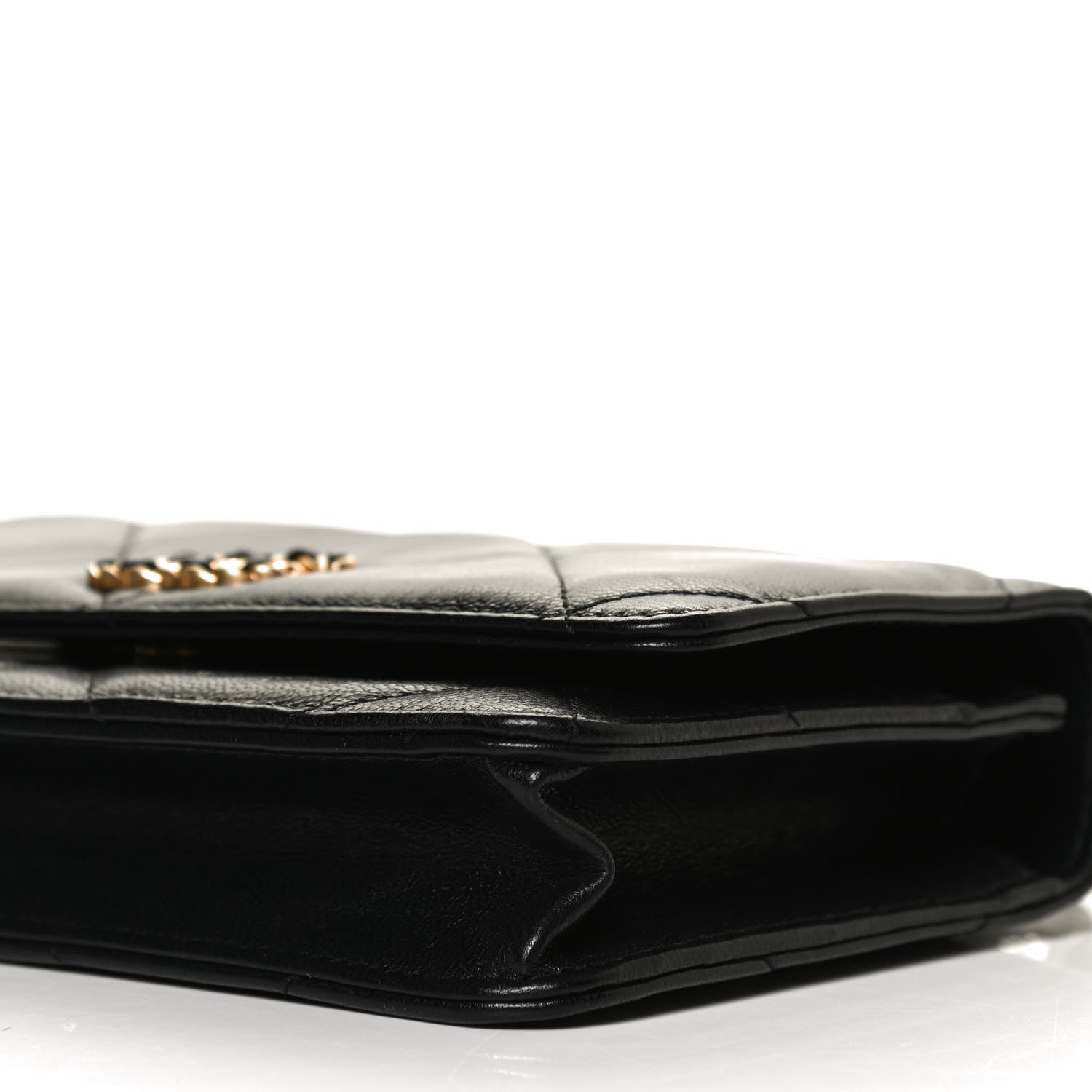 Chanel Goatskin Quilted Chanel 19 Wallet On Chain WOC Black 9 of 12