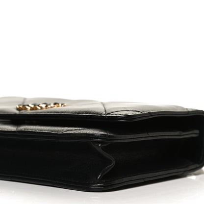 Chanel Goatskin Quilted Chanel 19 Wallet On Chain WOC Black 9 of 12