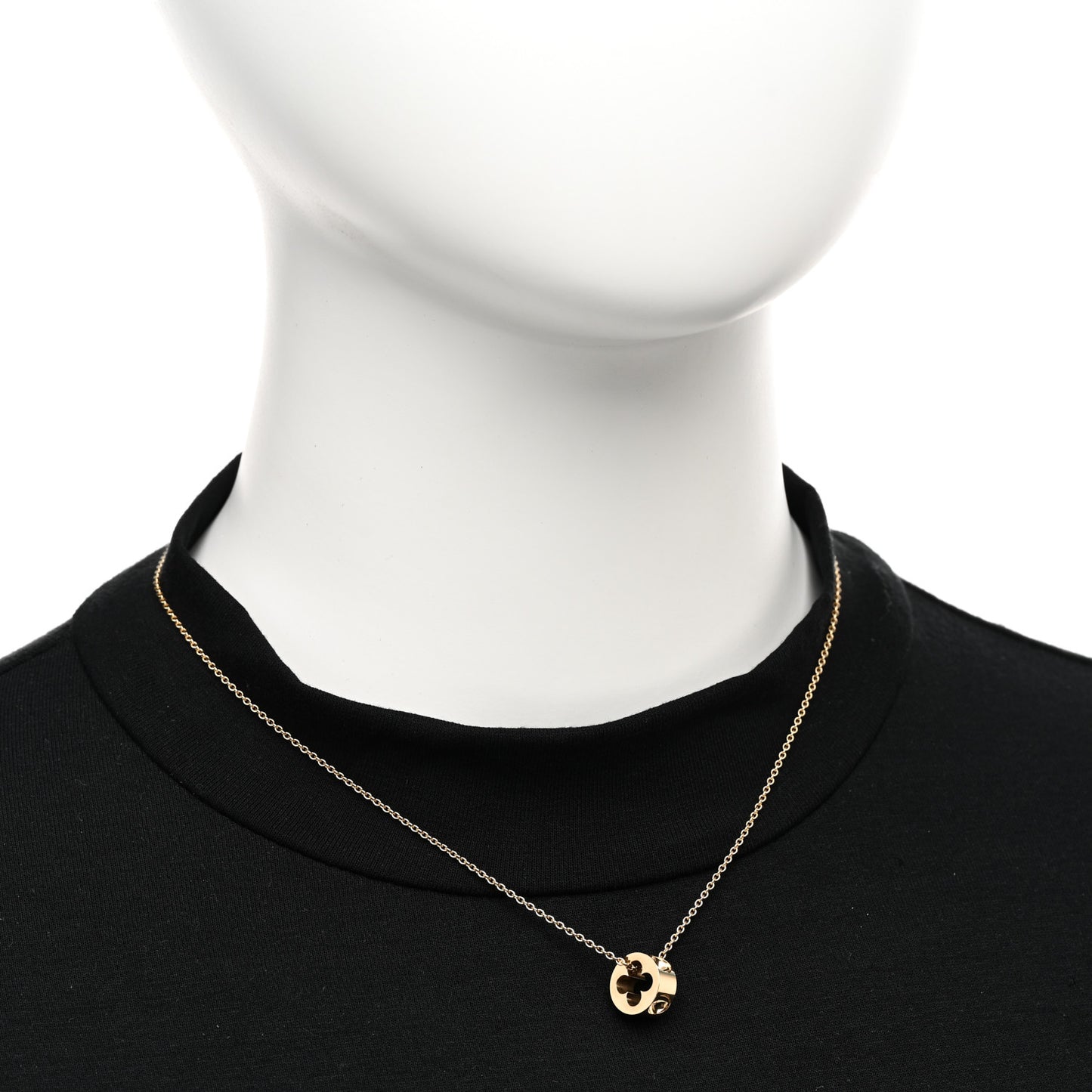 18K Yellow Gold Empreinte Pendant Necklace