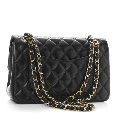 Chanel Lambskin Quilted Small Double Flap Black 3 of 9
