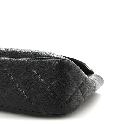 Chanel Caviar Quilted Jumbo Single Flap Black 11 of 11