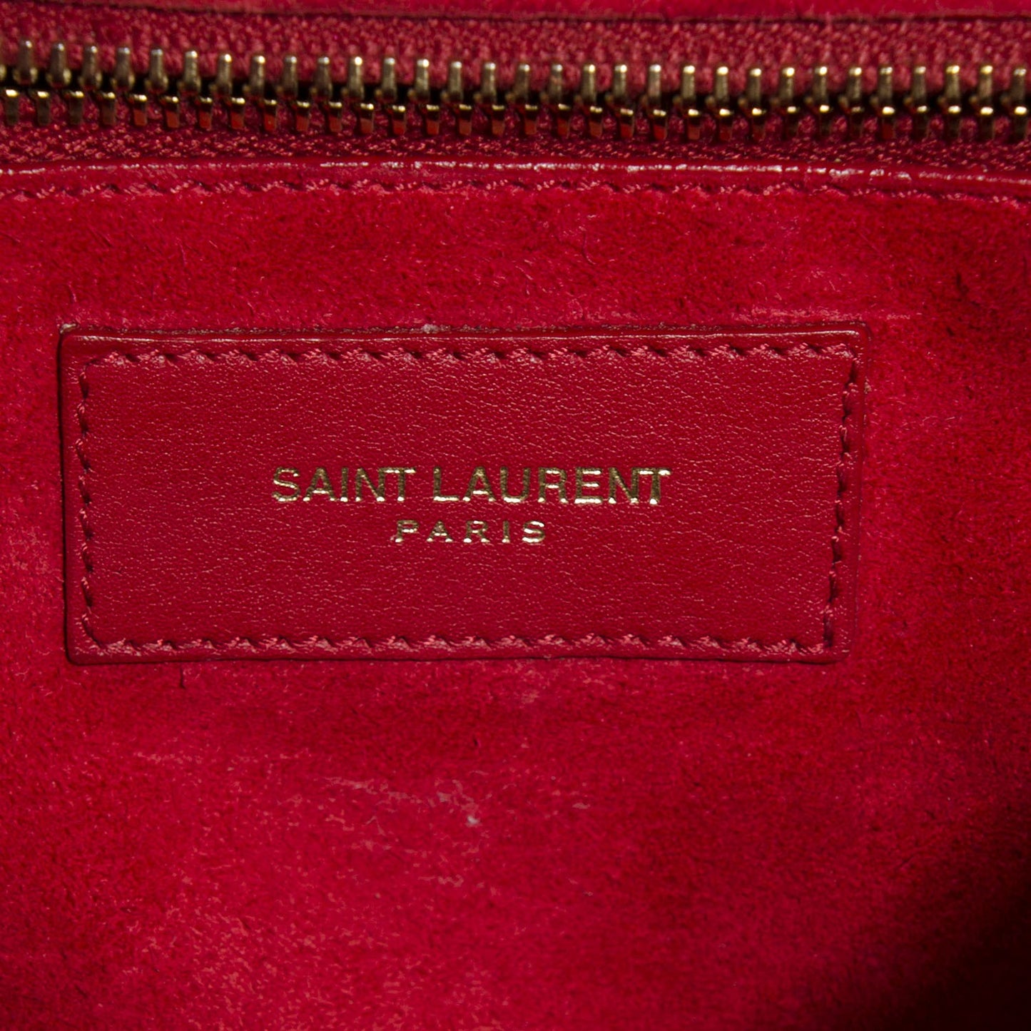 Calfskin Classic Y Satchel Red