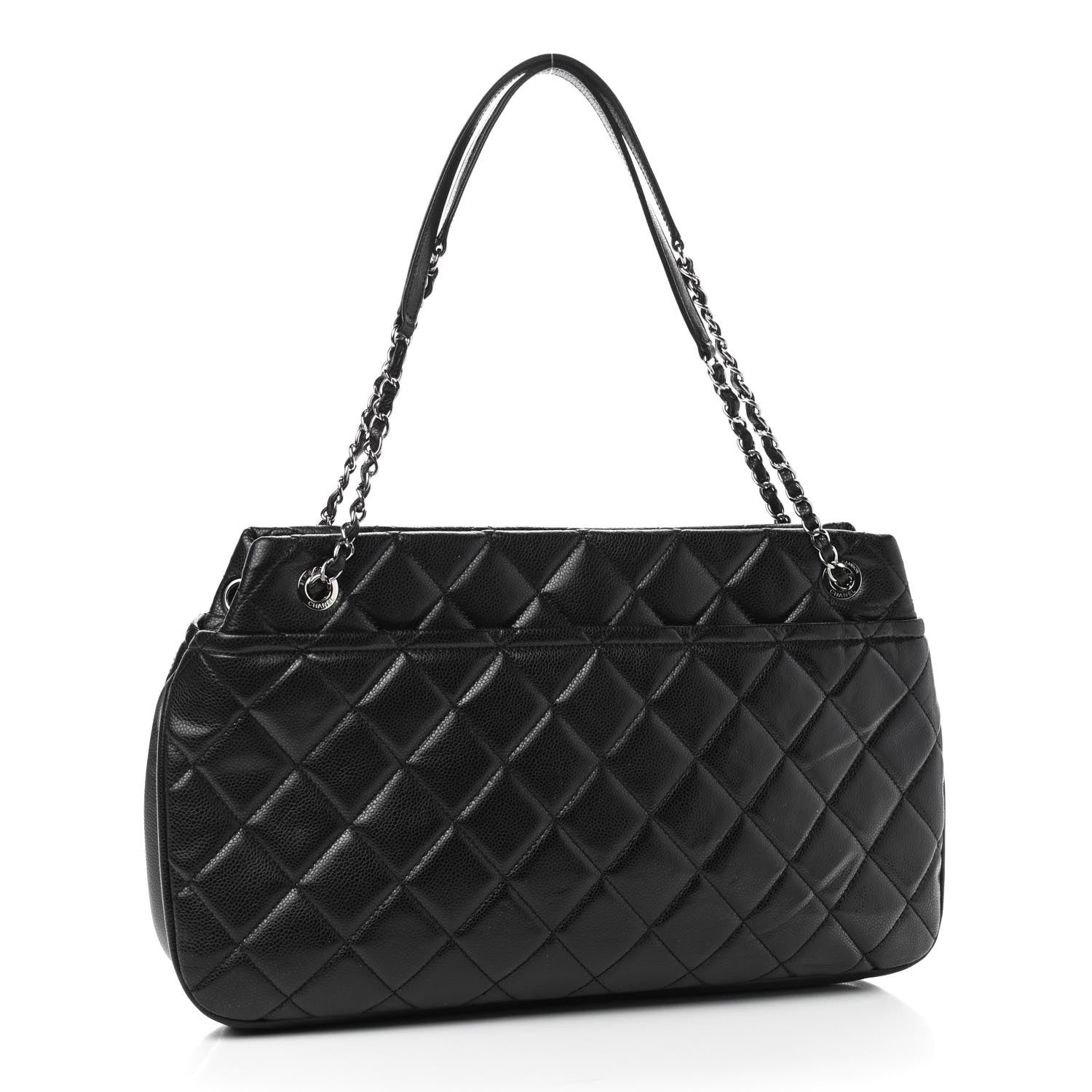 Chanel Caviar Quilted Timeless CC Soft Tote Black 2 of 8