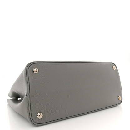 Prada Saffiano Cuir Small Double Bag Marmo 4 of 12