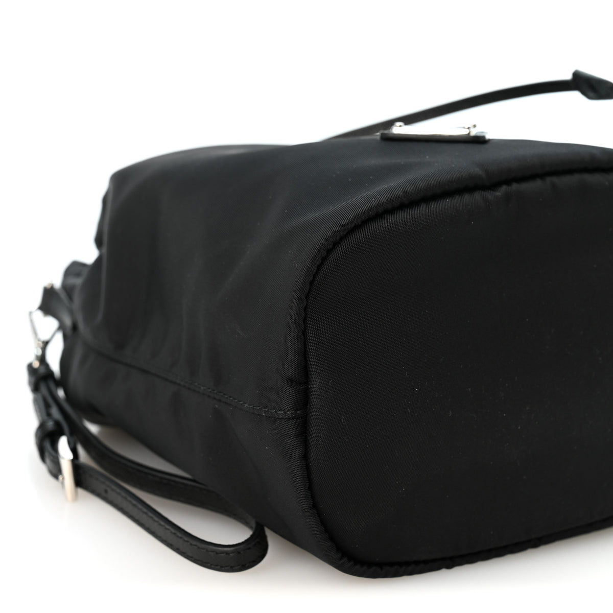 Prada Re-Nylon Vela Drawstring Wristlet Pouch Black 9 of 10