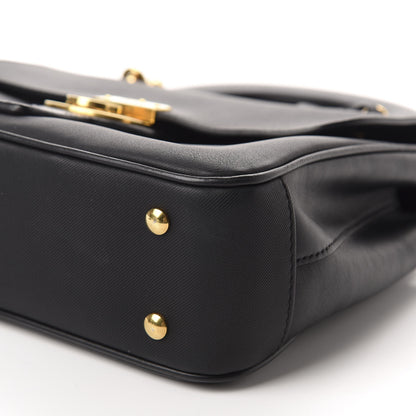 Burberry Trench Calfskin Medium DK88 Top Handle Bag Black 7 of 10