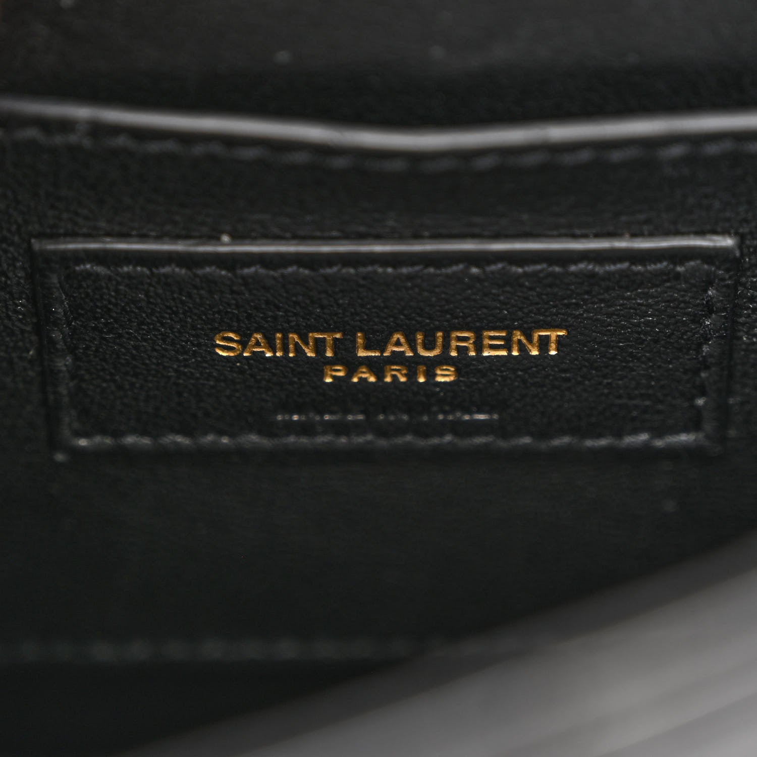 Saint Laurent Patent Calfskin Matelasse Monogram Small Vicky Chain Bag Black 6 of 10