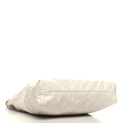 Chanel Shiny Calfskin Quilted Chanel 22 White 4 of 13