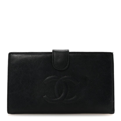 Chanel Caviar Timeless CC French Wallet Black 1 of 7