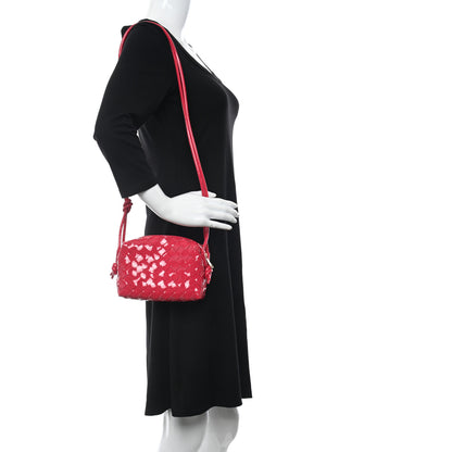 Bottega Veneta Patent Nappa Intrecciato Mini Loop Camera Bag Candy Stripe 2 of 9