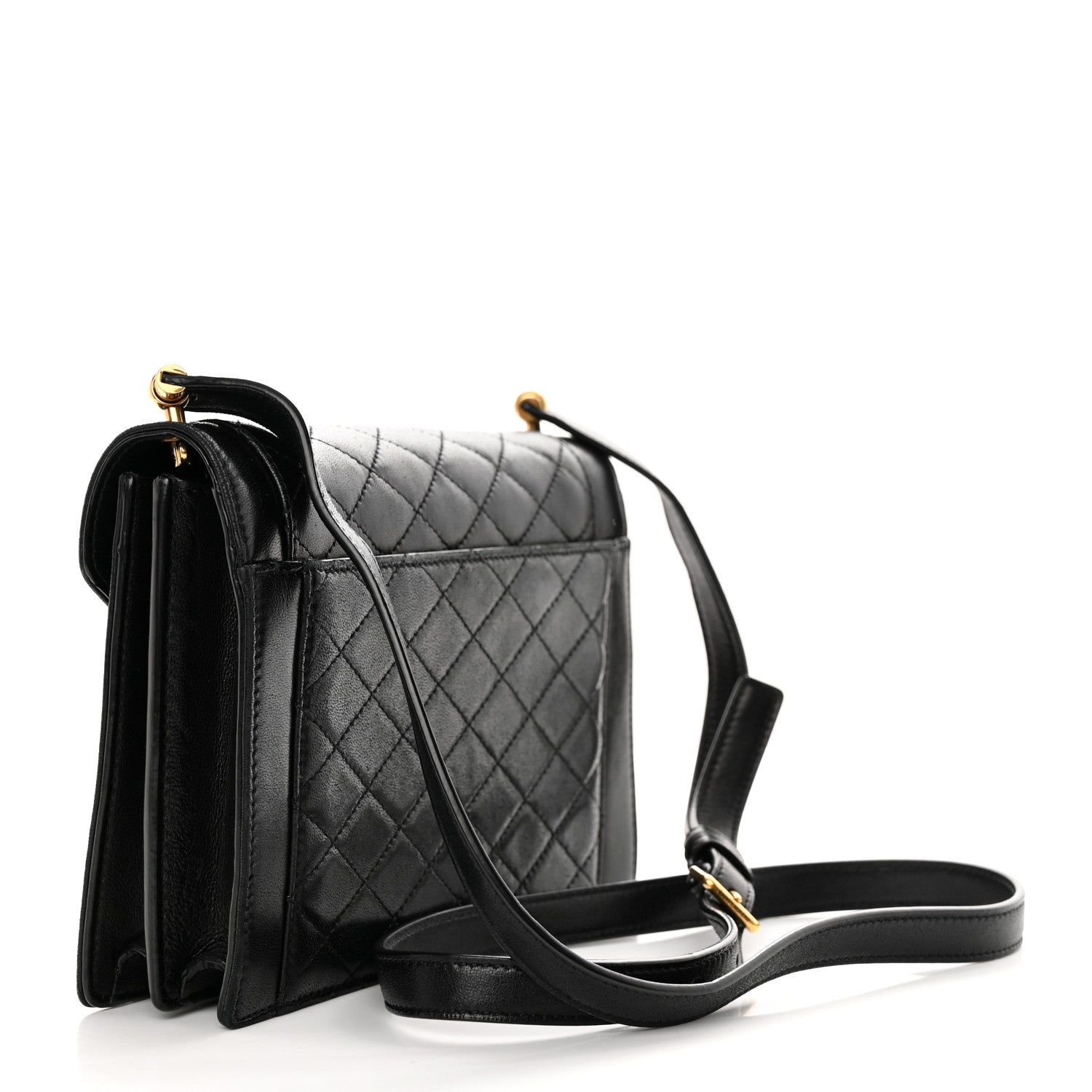 Saint Laurent Lambskin Quilted Mini Gaby Satchel Black 3 of 15