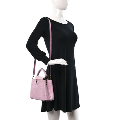 Louis Vuitton Ostrich Capucines BB Pear 2 of 8
