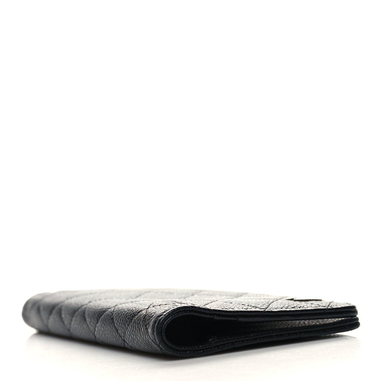 Caviar Quilted Medium Agenda Cover Black