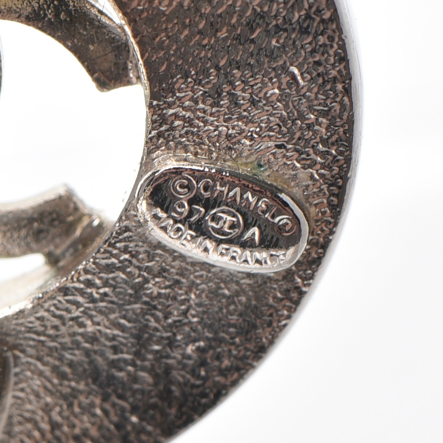 Chanel Metal CC Clip On Earrings Silver 4 of 4