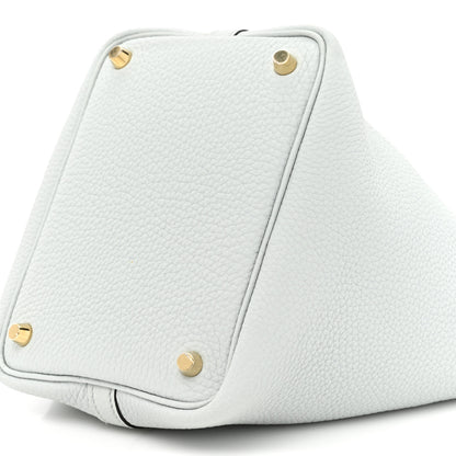 Hermes Taurillon Clemence Picotin Lock 18 PM Bleu Pale 7 of 9