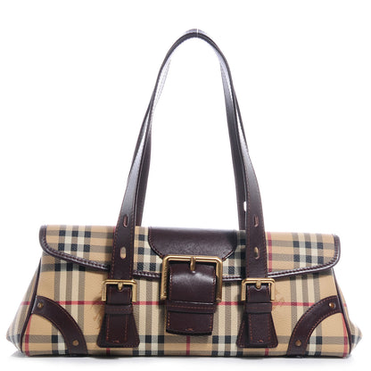 Burberry Haymarket Check Buckle Satchel 1 of 9