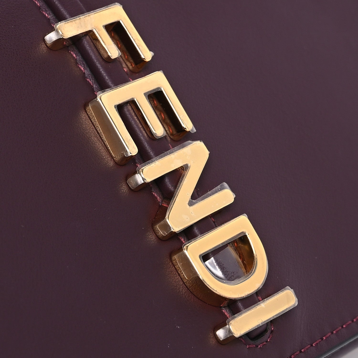 Fendi Vitello Grace Matte Fendigraphy Wallet on Chain Rosso Roma 12 of 16