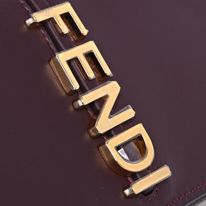 Fendi Vitello Grace Matte Fendigraphy Wallet on Chain Rosso Roma 12 of 16