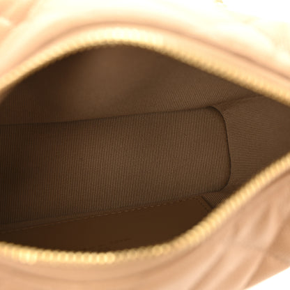 Chanel Shiny Caviar My Cush Hobo Clutch With Chain Beige Beige 5 of 11