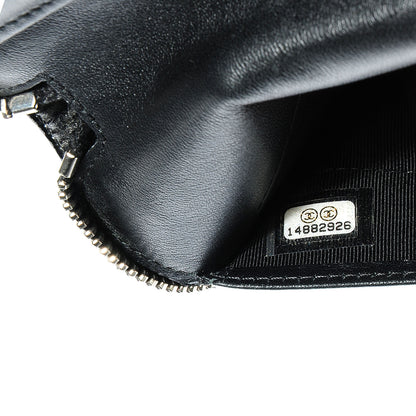 Chanel Patent Quilted Large Zip Around Organizer Wallet Black 9 of 9