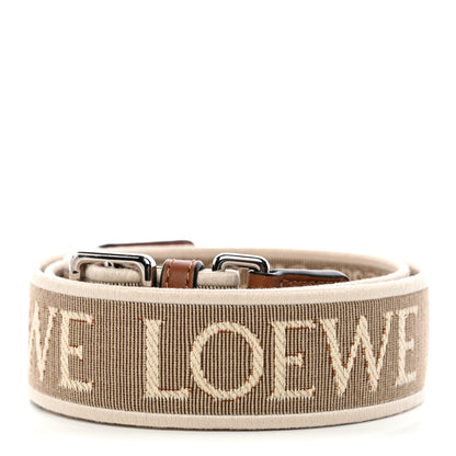 Loewe Calfskin Jacquard Anagram Strap Natural Tan 2 of 5