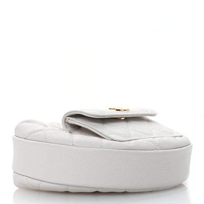 Chanel Caviar Quilted Polly Pocket Pouch Hobo White 4 of 12