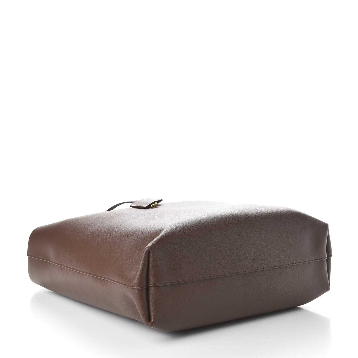 Calfskin Medium Shopping Tote Old Brandy