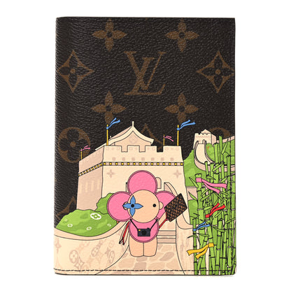 Louis Vuitton Monogram 2021 Christmas Animation China Passport Cover Myosotis Blue 1 of 9