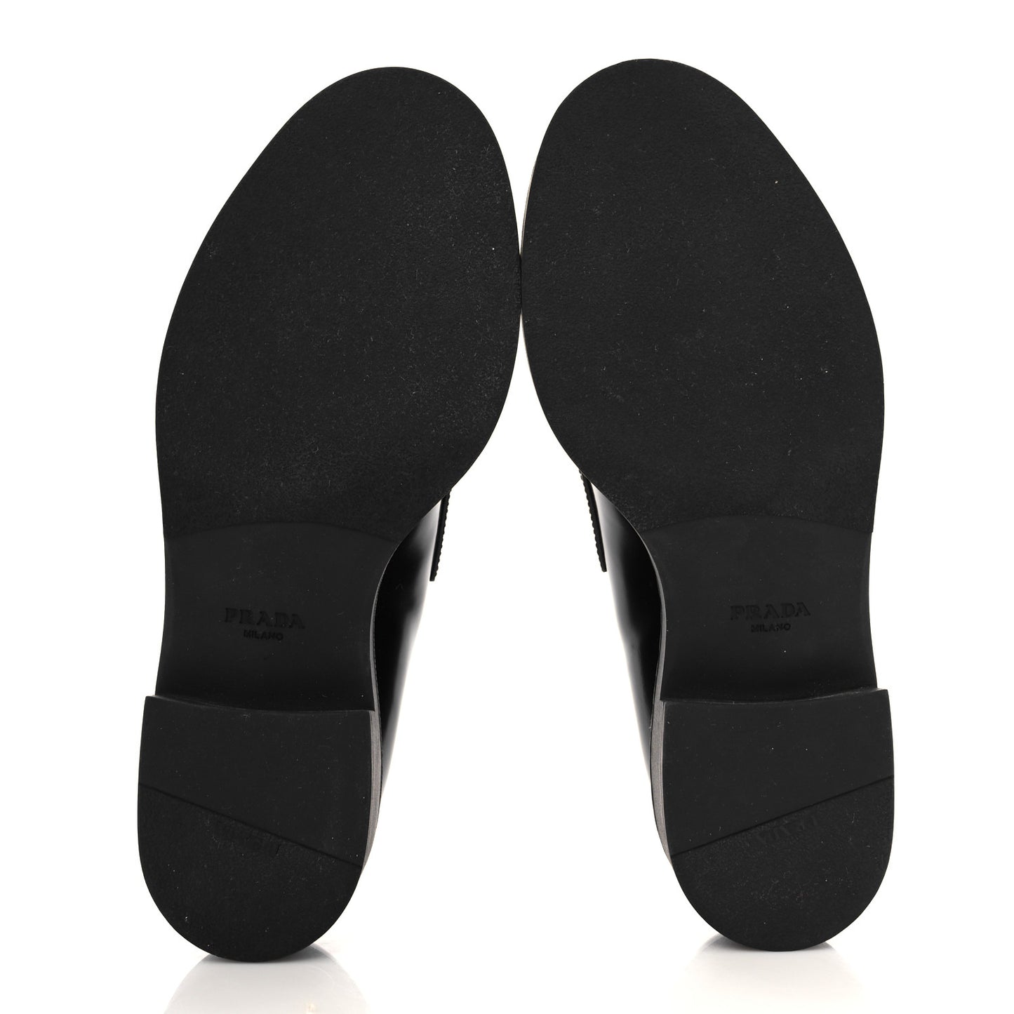 Spazzolato Metal Triangle Logo 50mm Loafers 39 Black