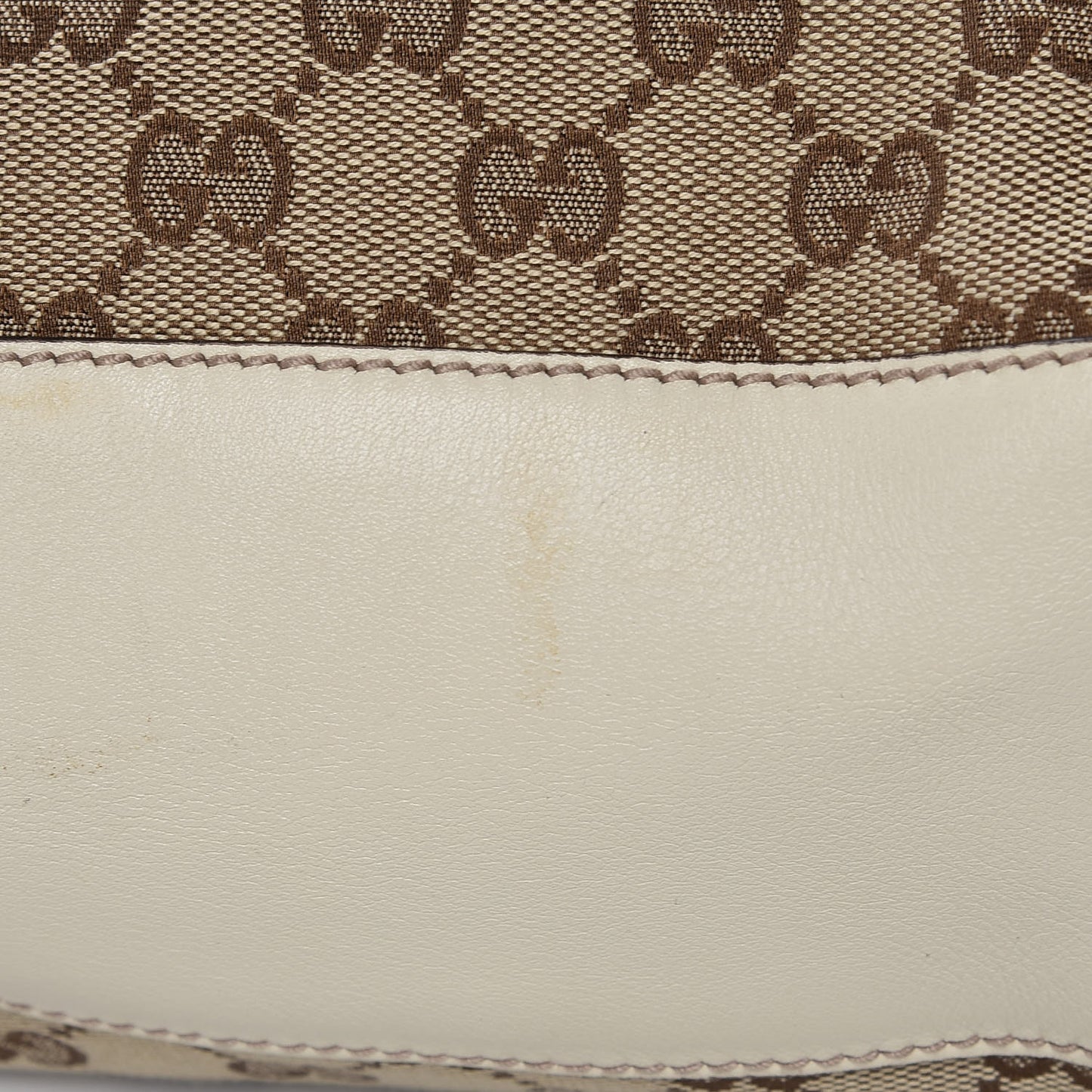 Monogram Peggy Braided Tote Off White