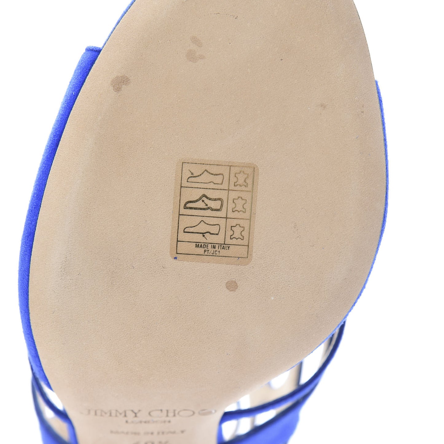 Suede Ren 100 Sandals 40.5 Cobalt