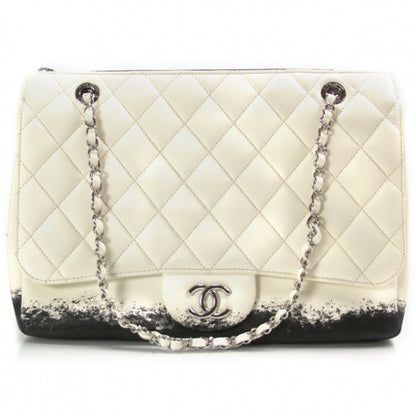 Chanel Lambskin Blizzard Zip Top Flap 1 of 13