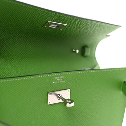 Hermes Epsom Kelly Wallet To Go Vert Yucca 6 of 10