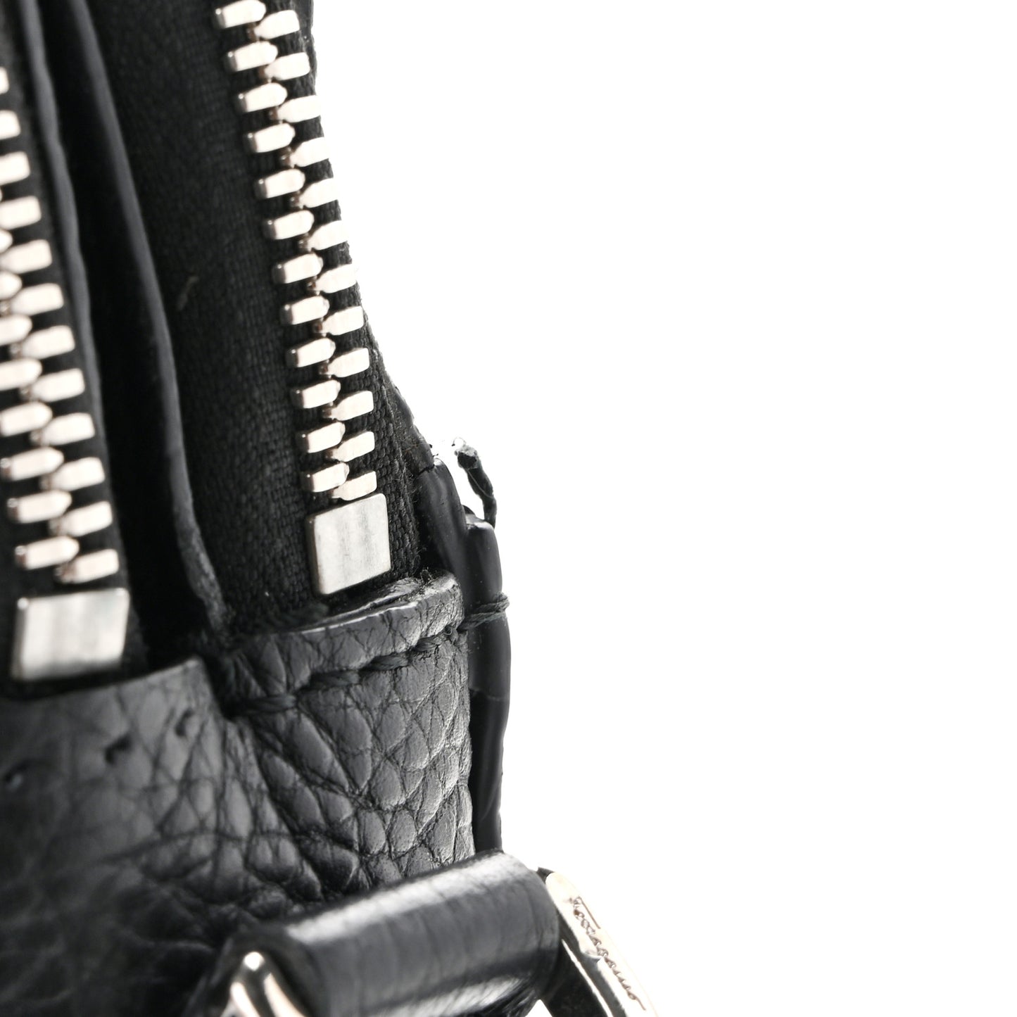 Calfskin Studded Firenze Briefcase Black