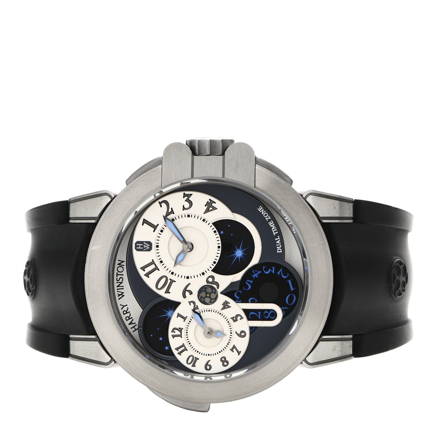 Harry Winston Stainless Steel Rubber 44mm Zalium Ocean Project Z4 Automatic Watch Black 2 of 5