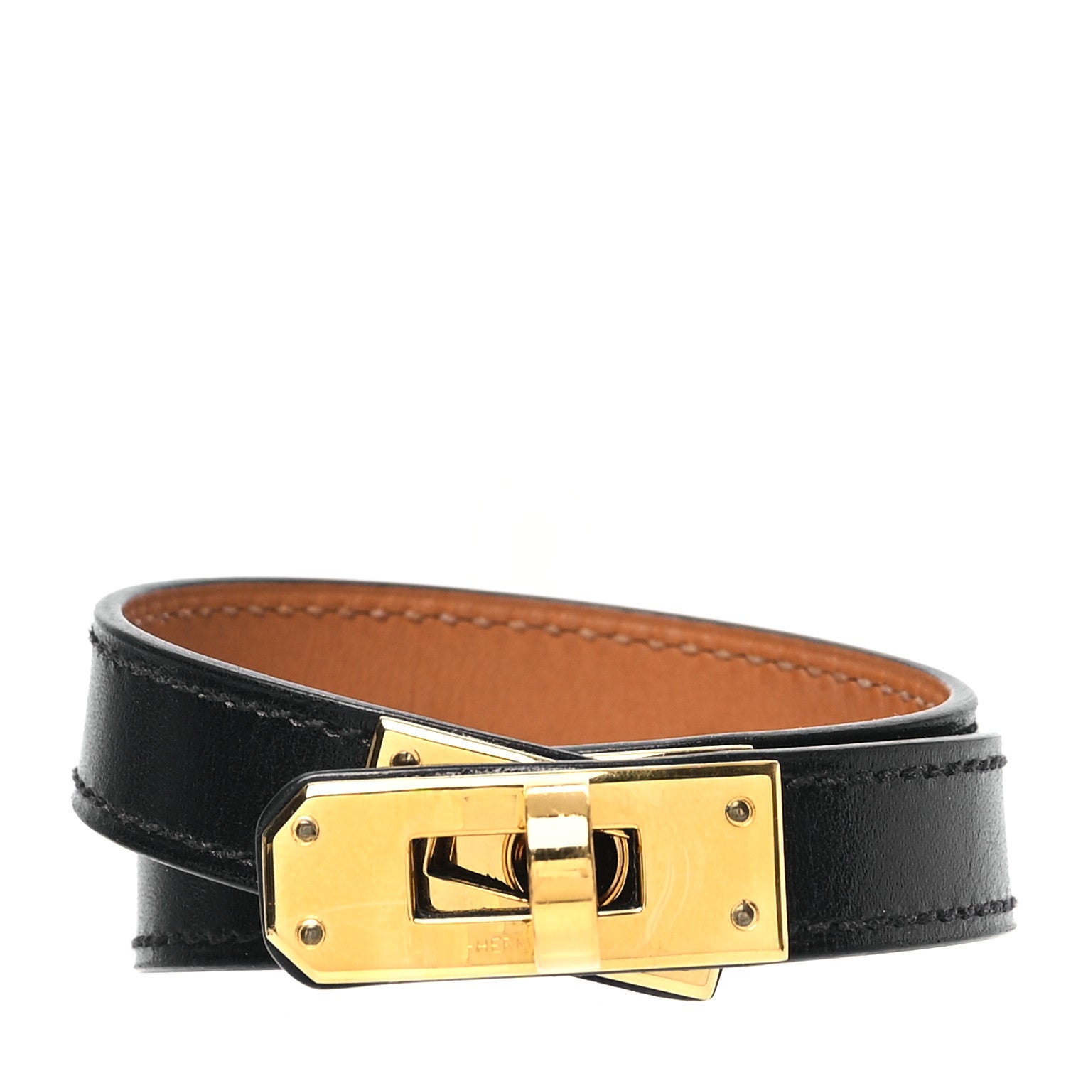 Hermes Box Kelly Double Tour Bracelet S Black 1 of 4