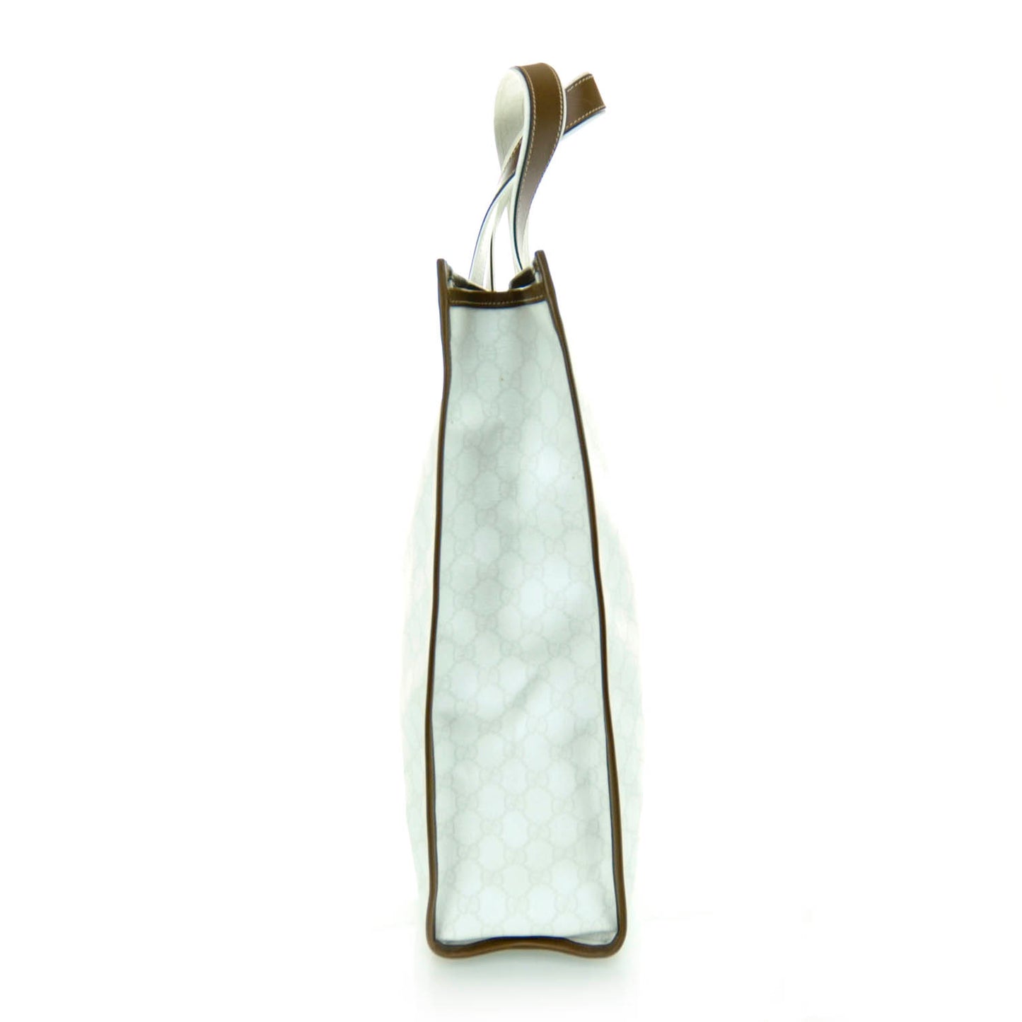 GG Plus Monogram Medium Signature Web Loop Tote White