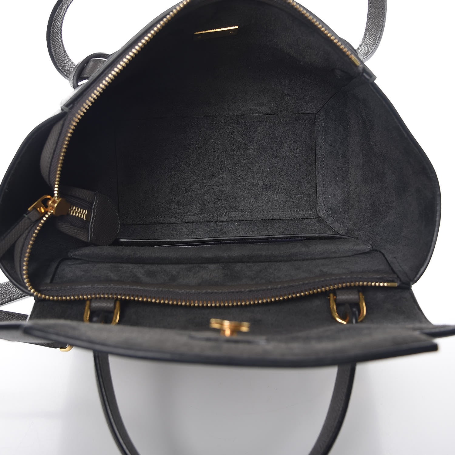 Celine Grained Calfskin Micro Belt Bag Grey 5 of 10