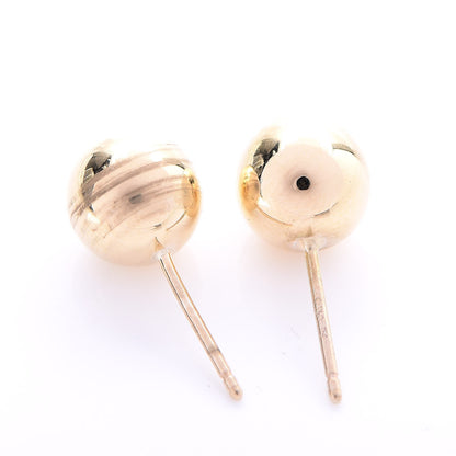 Tiffany 18K Yellow Gold 8mm HardWear Ball Earrings 3 of 8