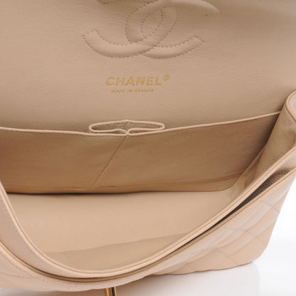 Chanel Caviar Quilted Medium Double Flap Beige Clair 7 of 8