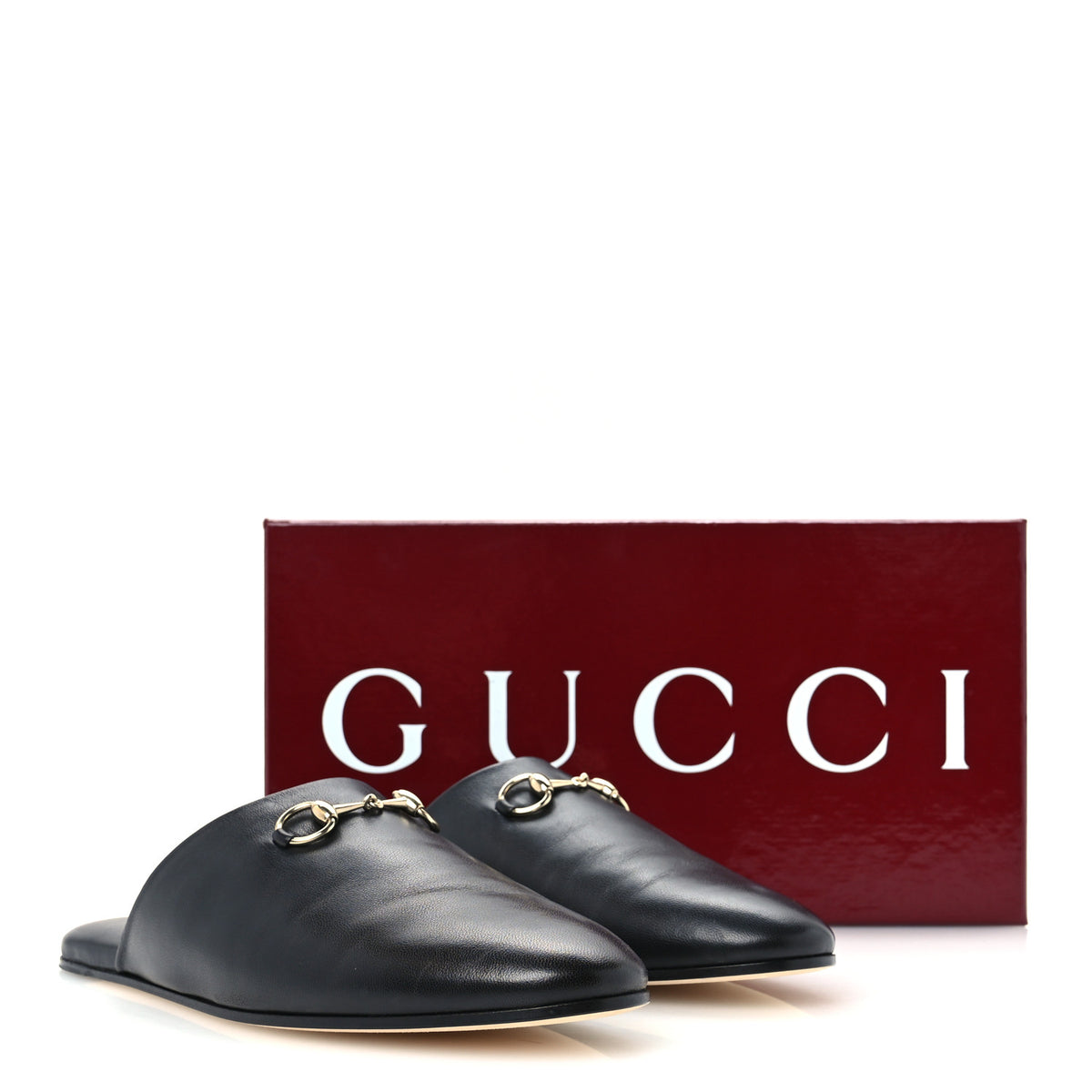 Nappa Annette Horsebit Slippers 39.5 Black