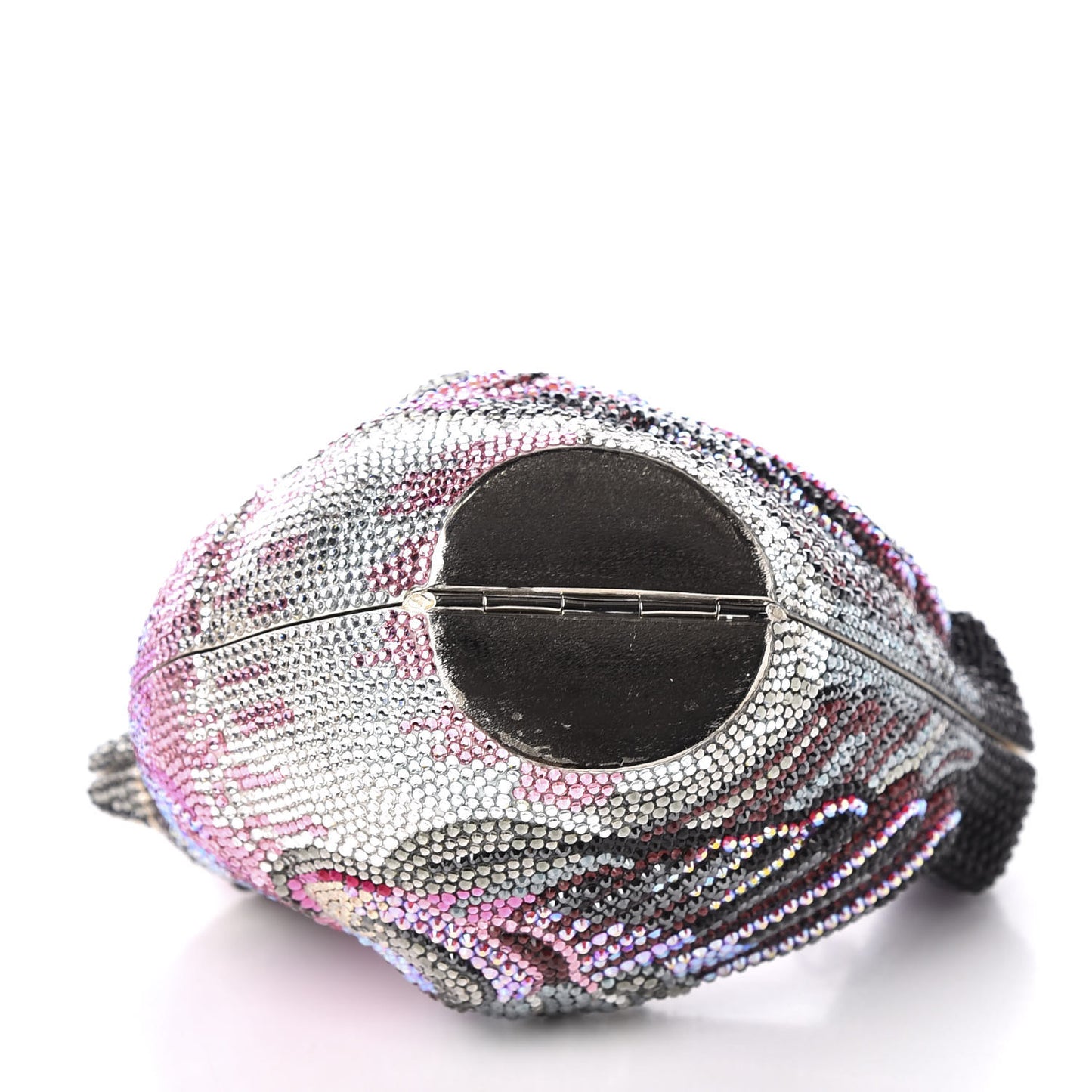 Swarovski Crystal Bird Minaudiere Clutch Pink Multicolor