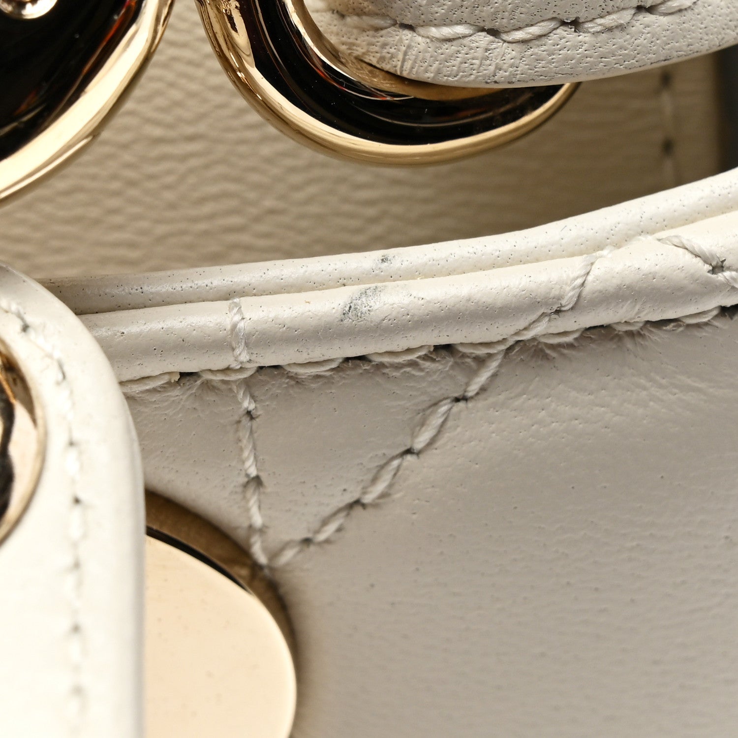 Christian Dior Lambskin Cannage Small My ABCDior Lady Dior White 15 of 19