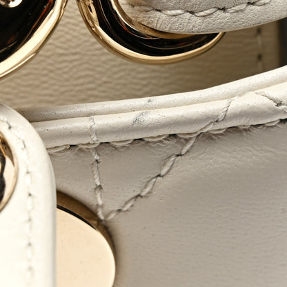 Christian Dior Lambskin Cannage Small My ABCDior Lady Dior White 15 of 19